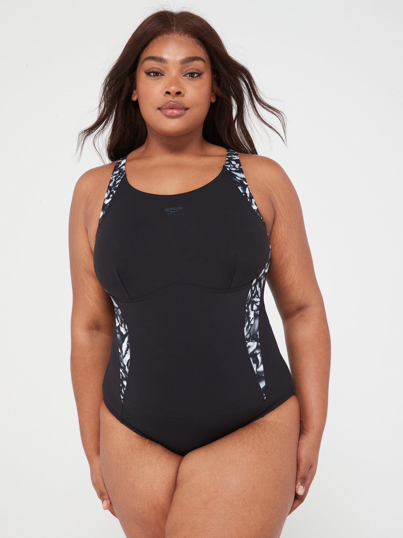 Speedo Women's Shaping AquaNite One Piece Plus Size Swimsuit