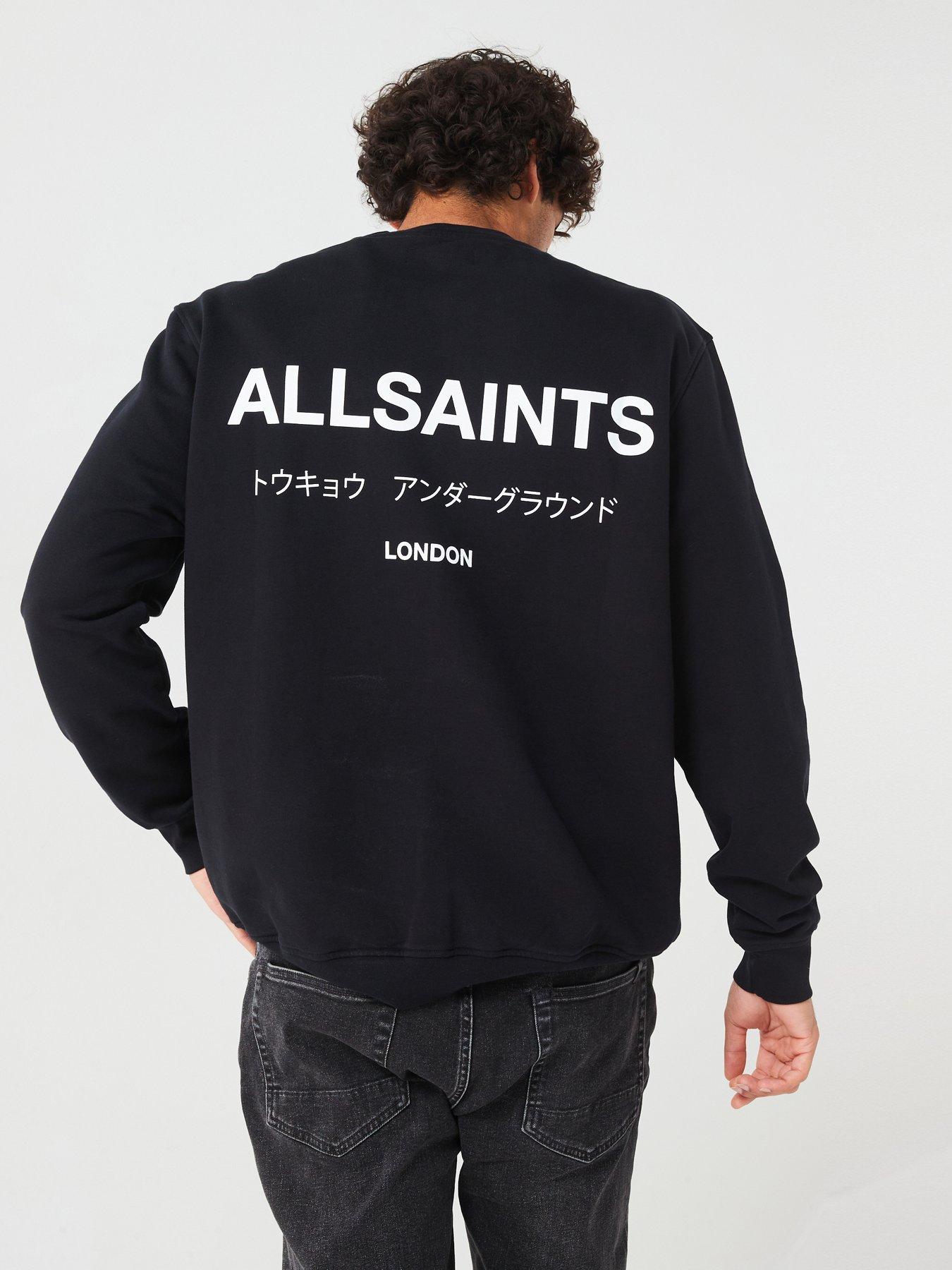 undefined Underground Back Print Crew Sweat - Black