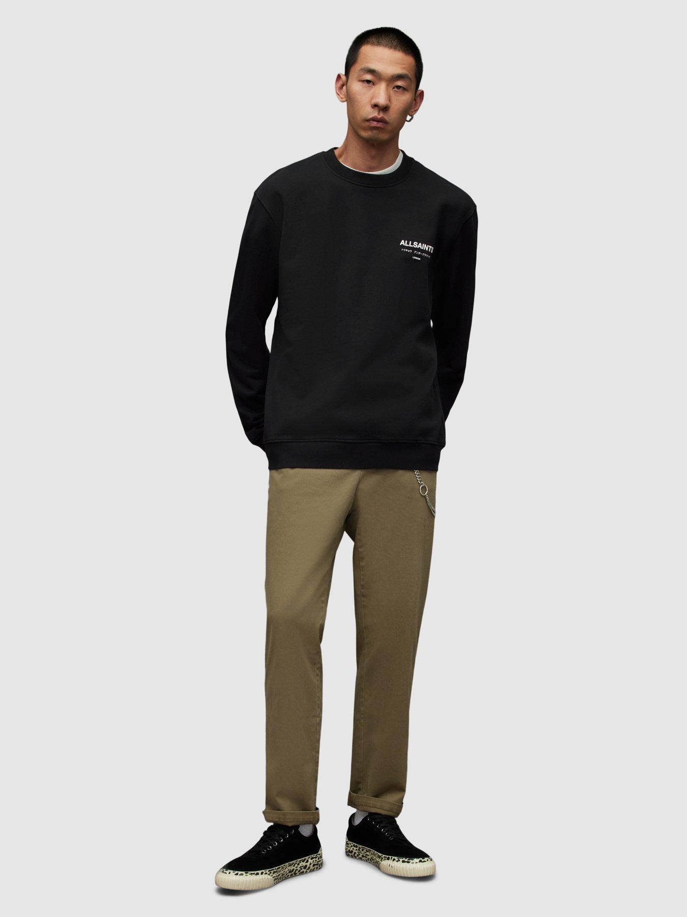 AllSaints - Statten - Pull ras de cou - Noir