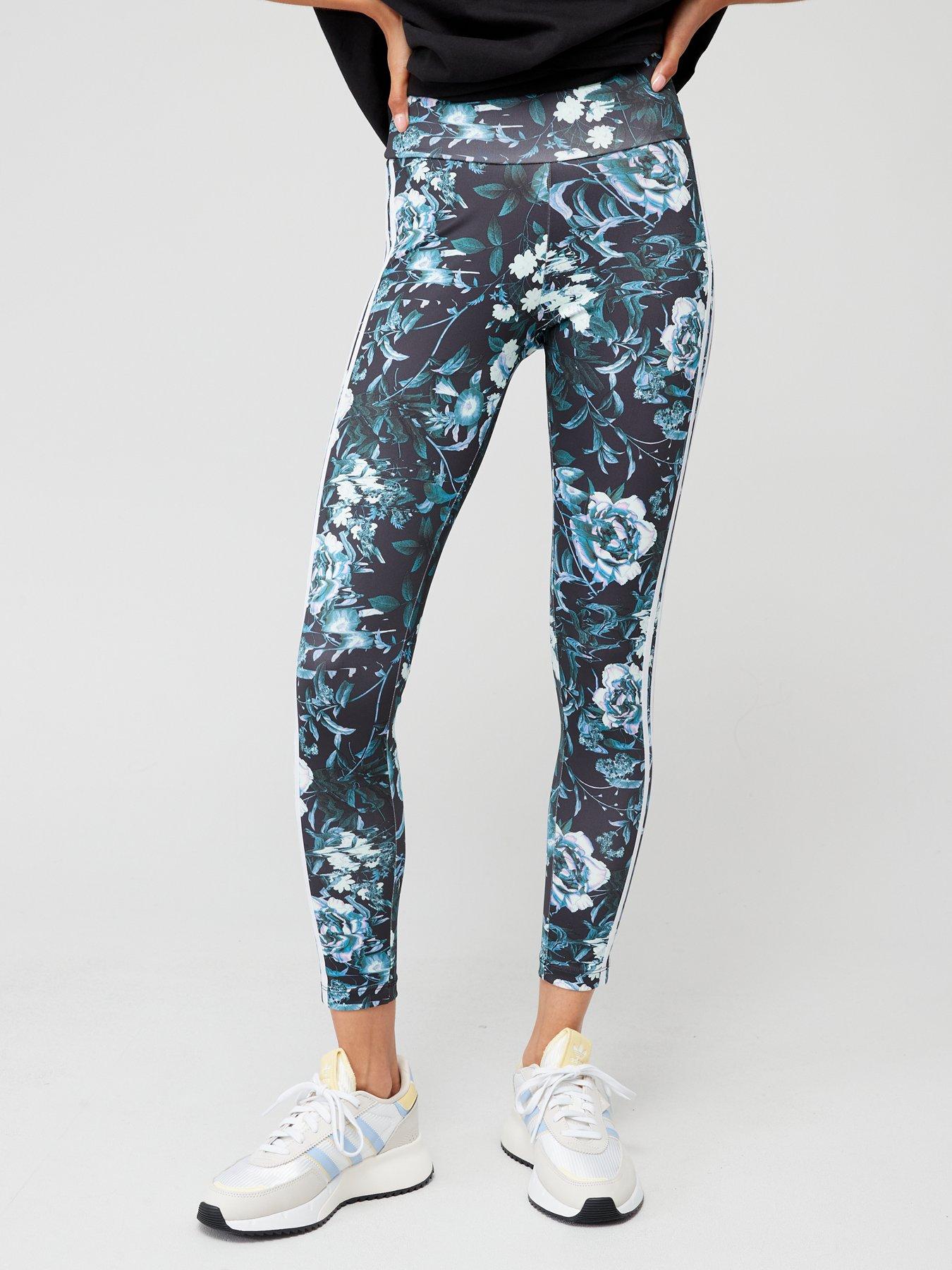 adidas Originals Flower All-Over-Print Leggings - Black/Multi