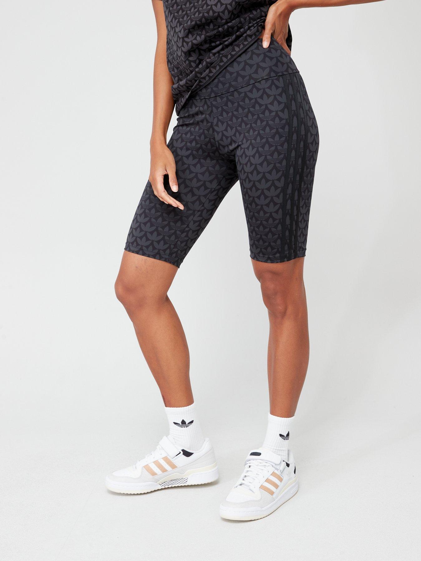 Womens Monogram Bike Short Black