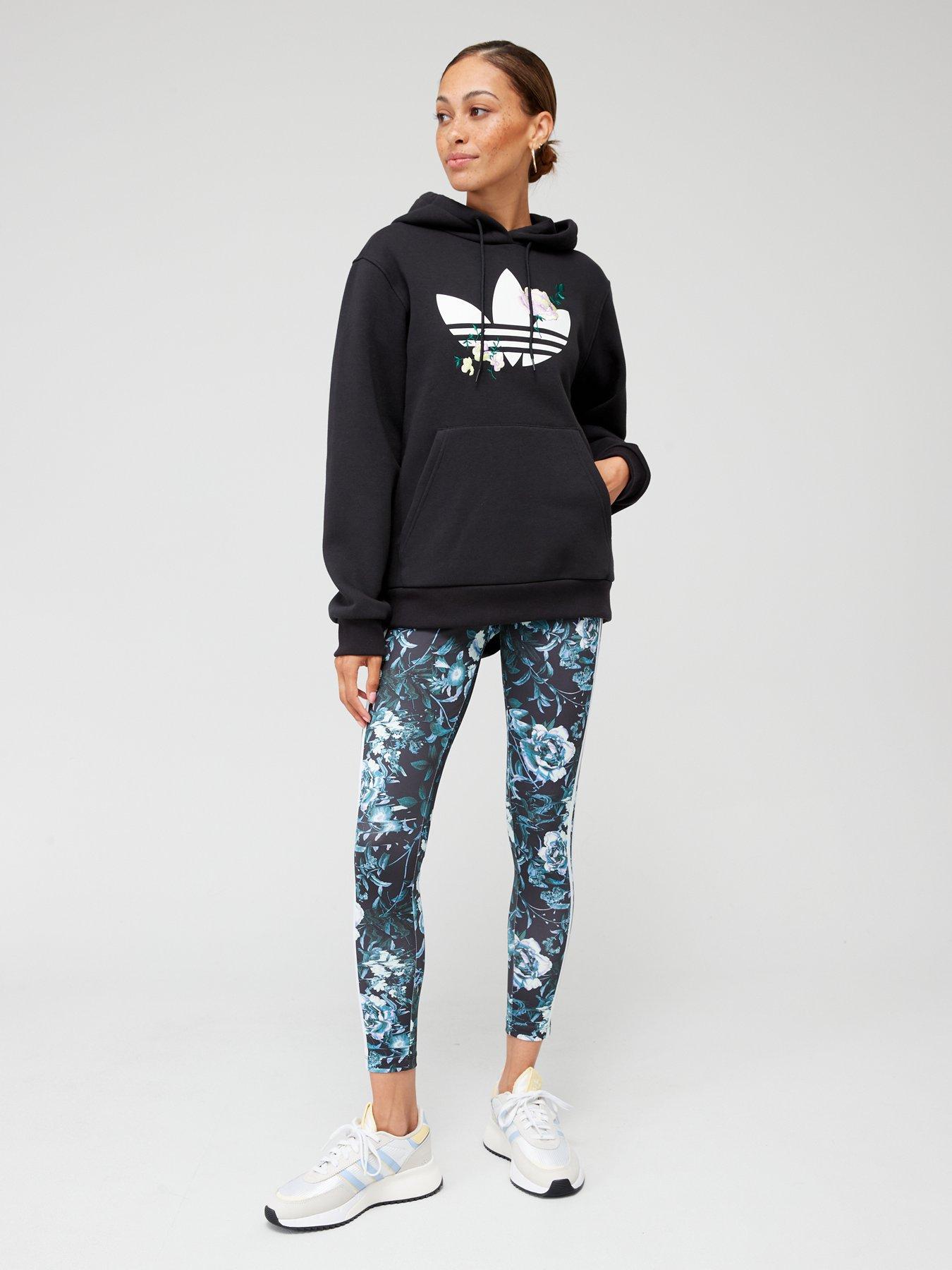 Adidas leggings and store hoodie