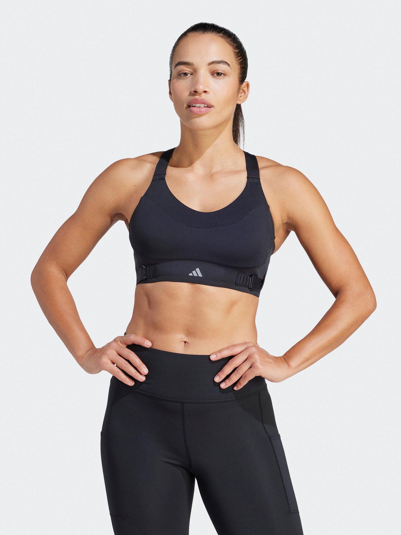 Black Sports Bra I High Support I STRONGER