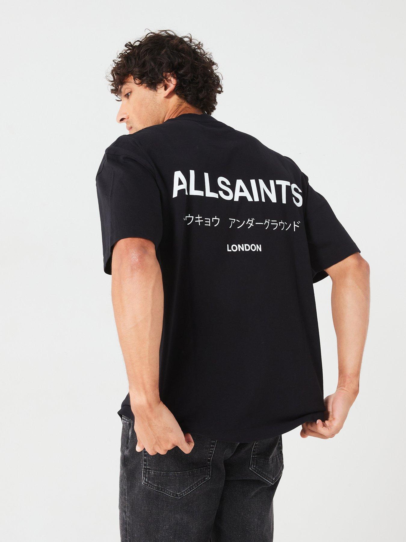 Allsaints Underground Back Print T-Shirt - Black