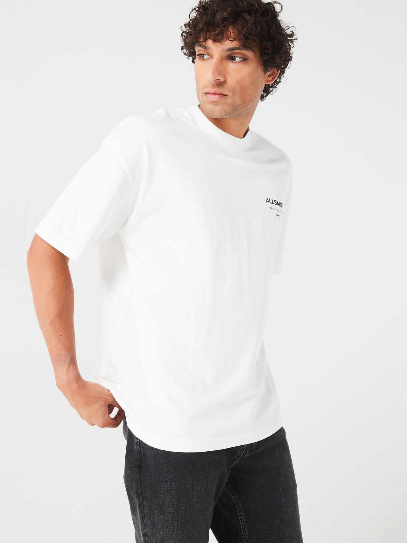 Image 5 of 6 of AllSaints Underground Back Print T-Shirt - Off White
