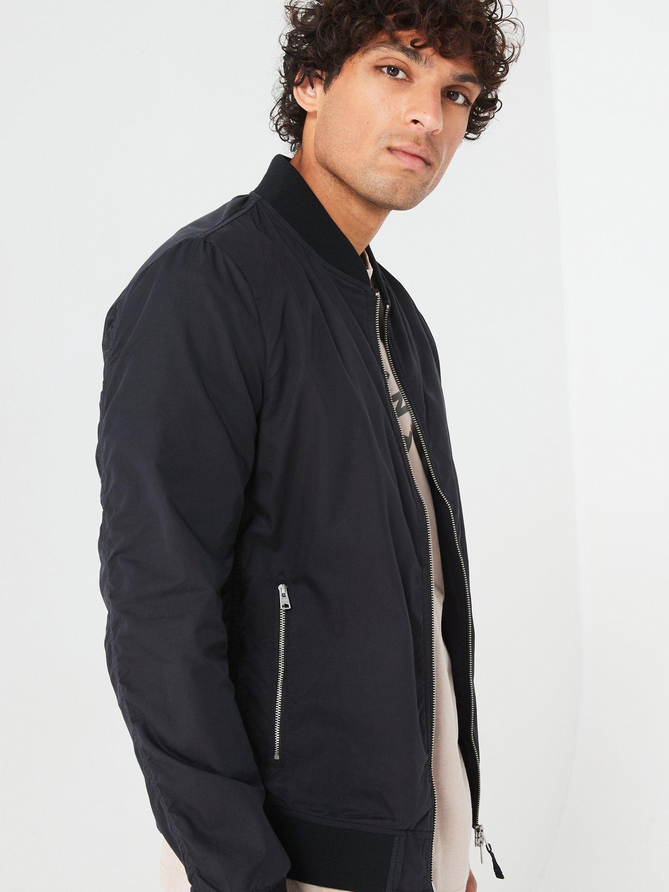 Image 4 of 6 of AllSaints Bassett Bomber Jacket - Black