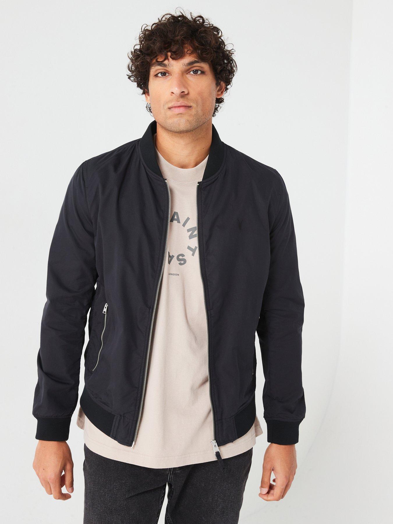 Image 6 of 6 of AllSaints Bassett Bomber Jacket - Black