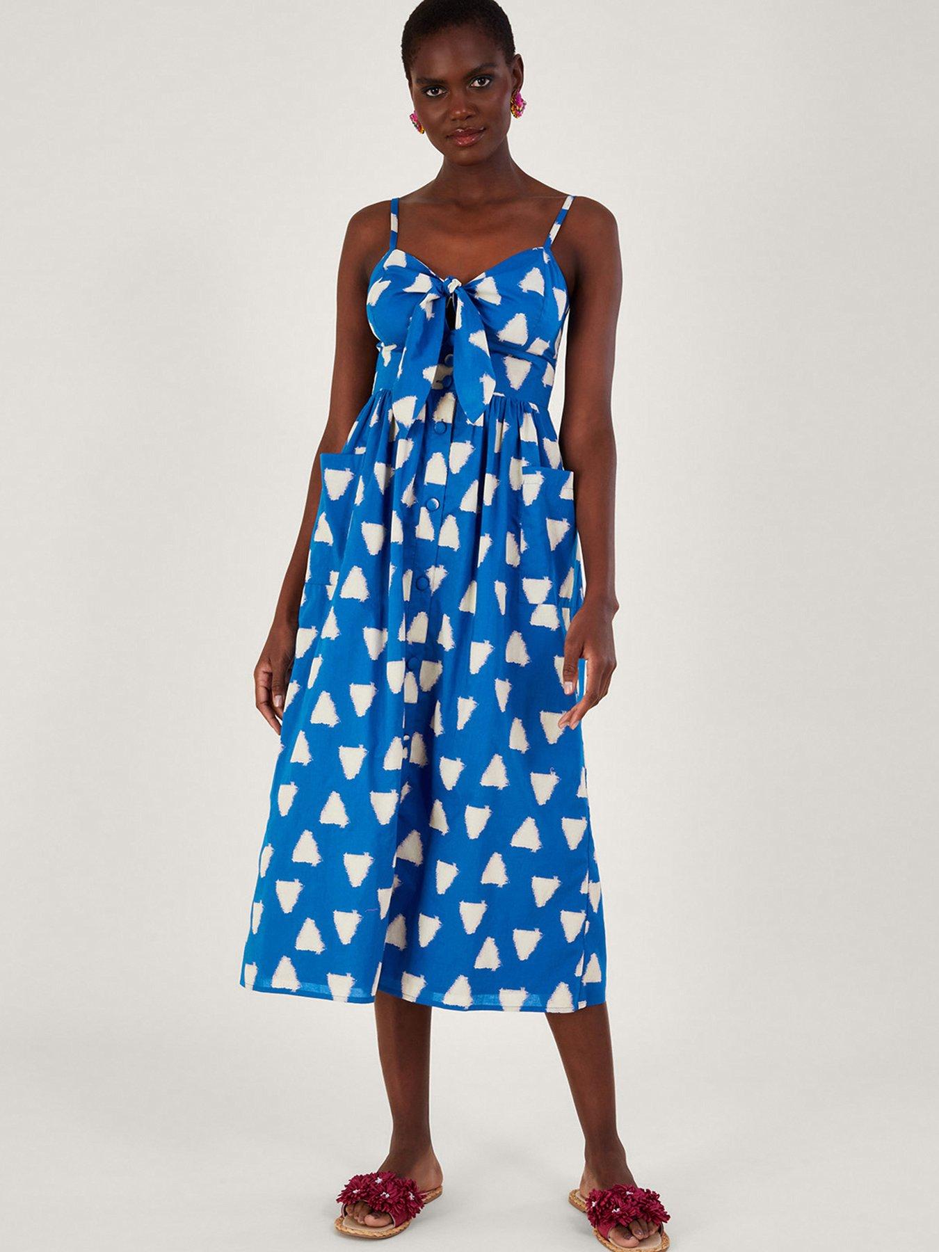 Monsoon blue best sale midi dress