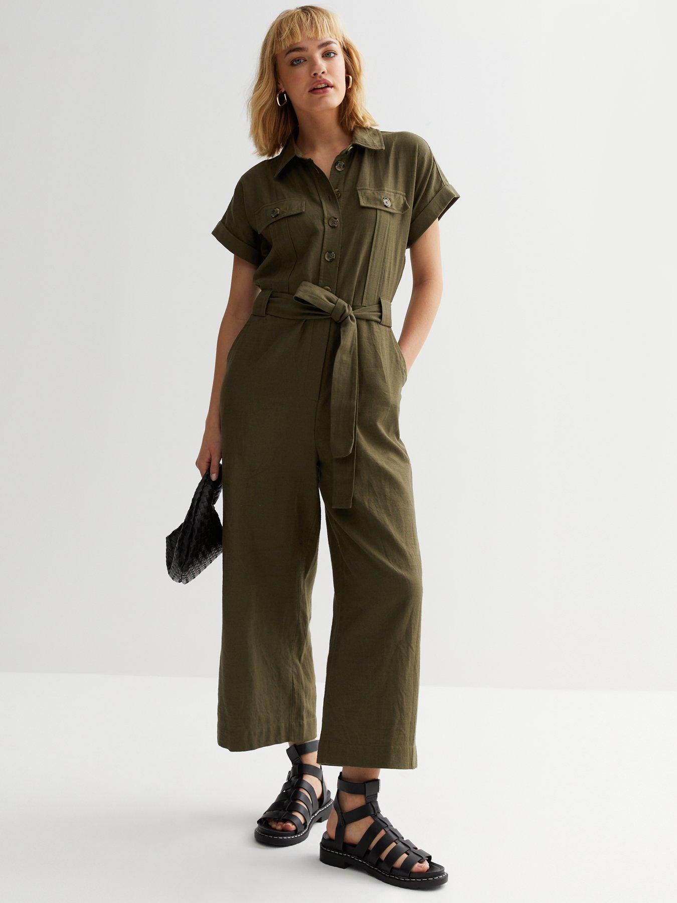 SHORT SLEEVE UTILITY JUMPSUIT