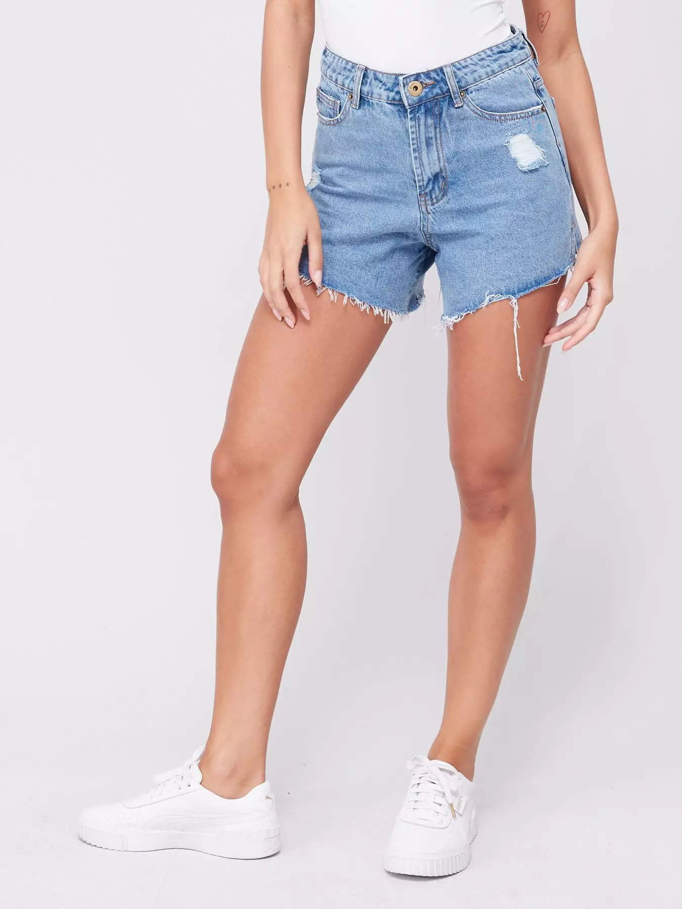 Summer Cotton National Flag Ripped Jeans Shorts Womens For Women
