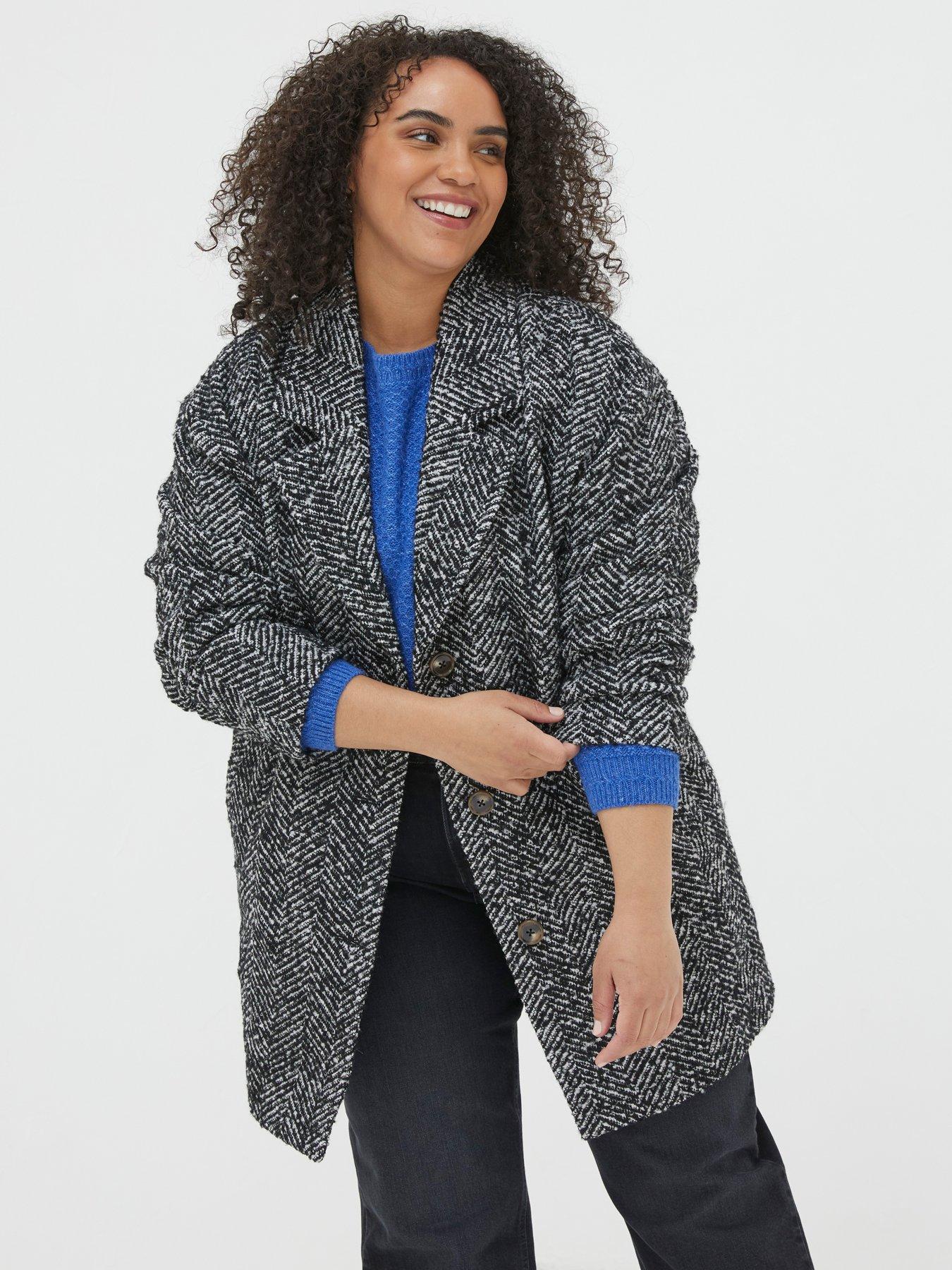 Marin Wool Blend Coat Black