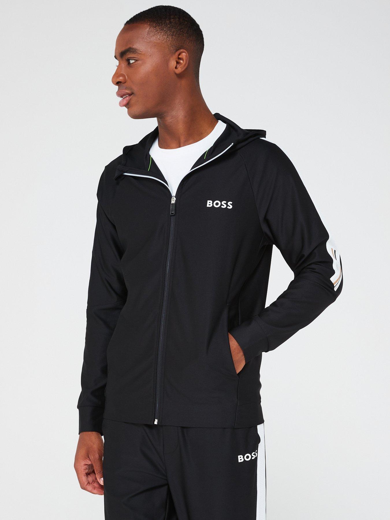 BOSS Sicon Mb 2 Zip Through Hoodie - Black | Very.co.uk