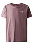  image of the-north-face-girls-vertical-line-short-sleeve-tee-light-purple