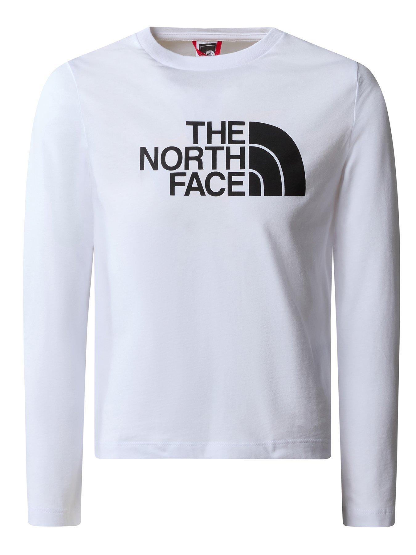 The North Face Long Sleeve Easy T-Shirt White at