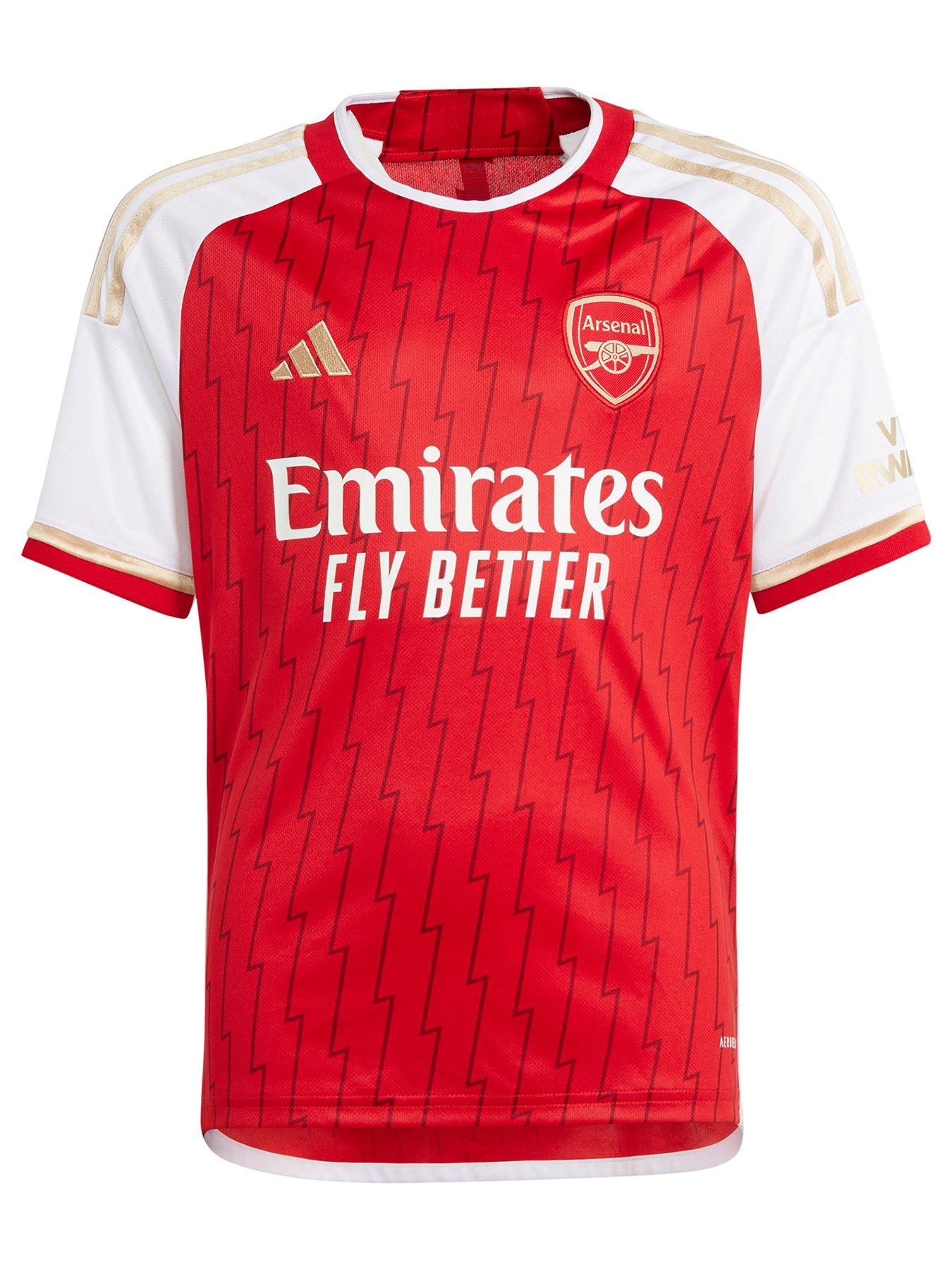 adidas Arsenal Junior 23/24 Home Stadium Replica Shirt - Red | very.co.uk