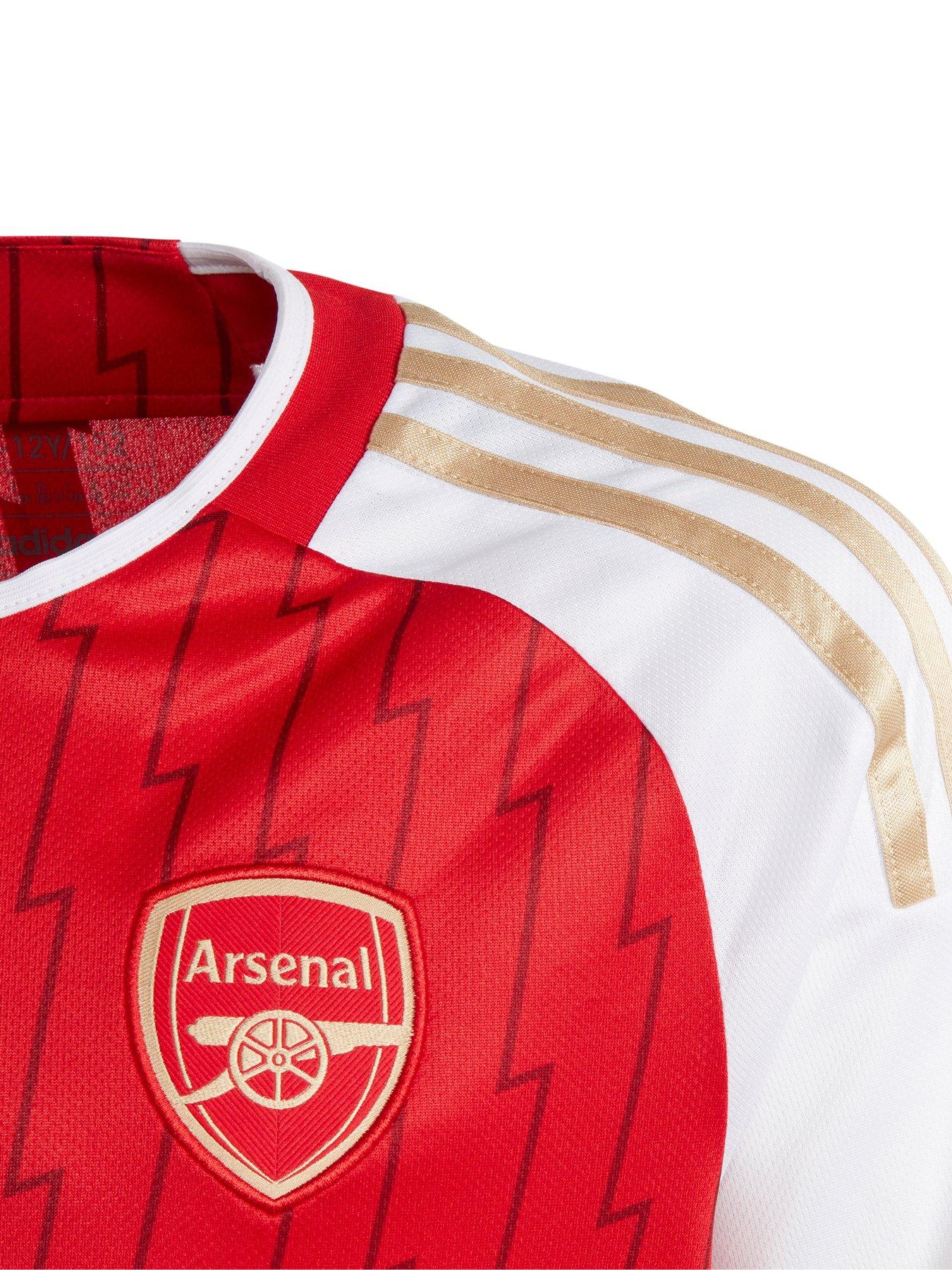 adidas Arsenal Junior 23/24 Home Stadium Replica Shirt - Red | very.co.uk