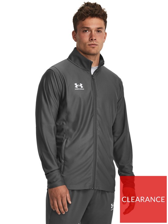 front image of under-armour-mens-challenger-track-jacket-grey