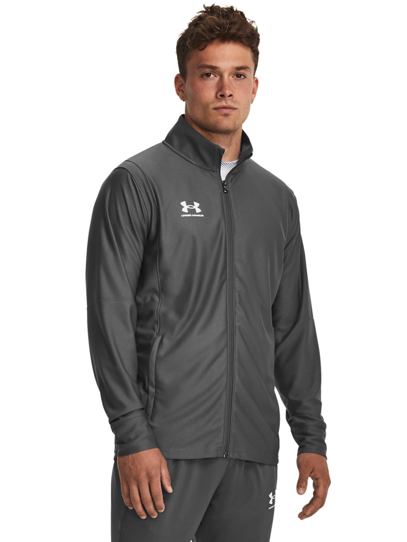 Grey Under Armour UA Armour Fleece Grid Track Pants