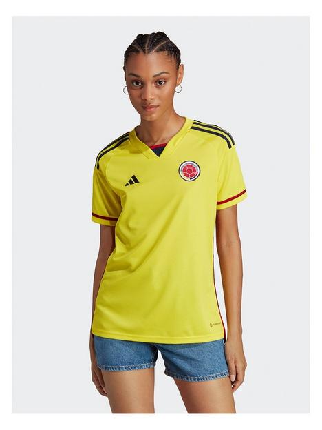 adidas-womens-colombia-home-short-sleeved-shirt-yellow