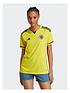  image of adidas-womens-colombia-home-short-sleeved-shirt-yellow