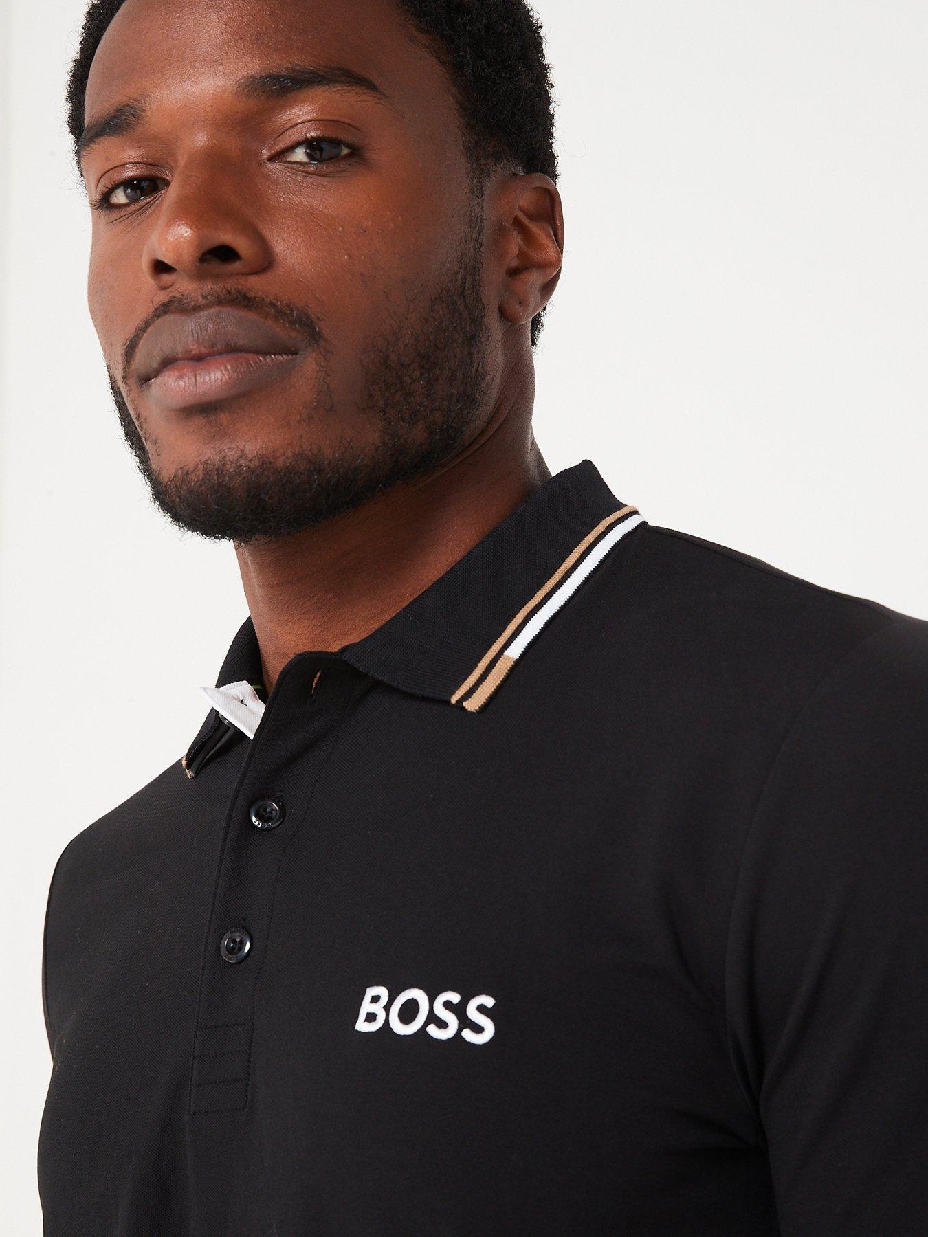 Image 4 of 5 of BOSS Paddy Pro Regular Fit Polo Shirt - Black