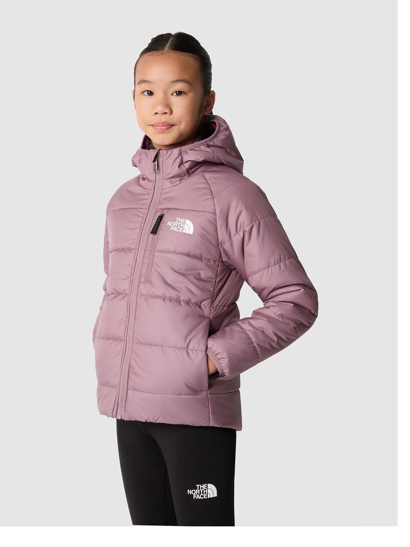 Girls purple north store face jacket