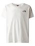  image of the-north-face-girls-vertical-line-short-sleeve-tee-off-white