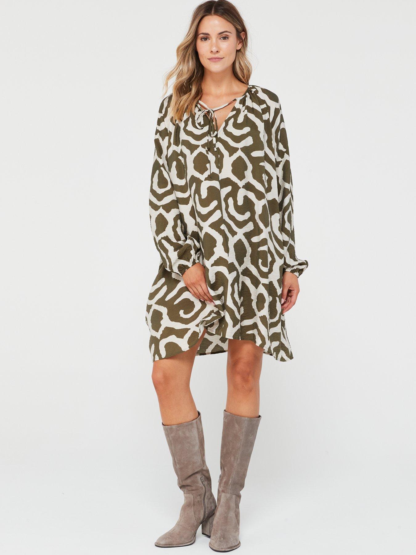 Long sleeve shop tunic dress