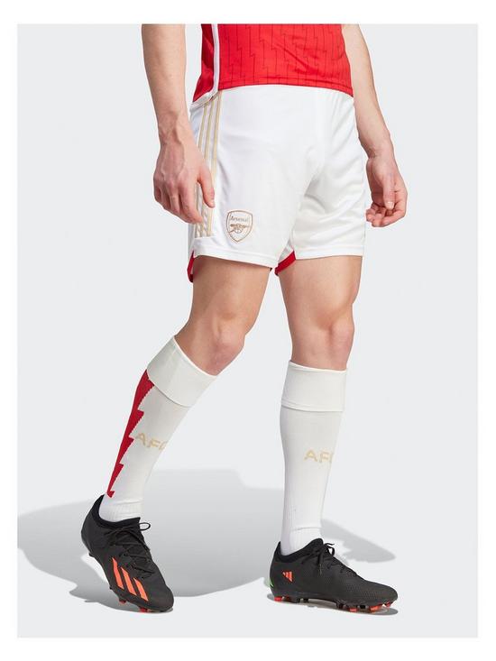 front image of adidas-arsenalnbsp2324-home-stadium-shorts-white