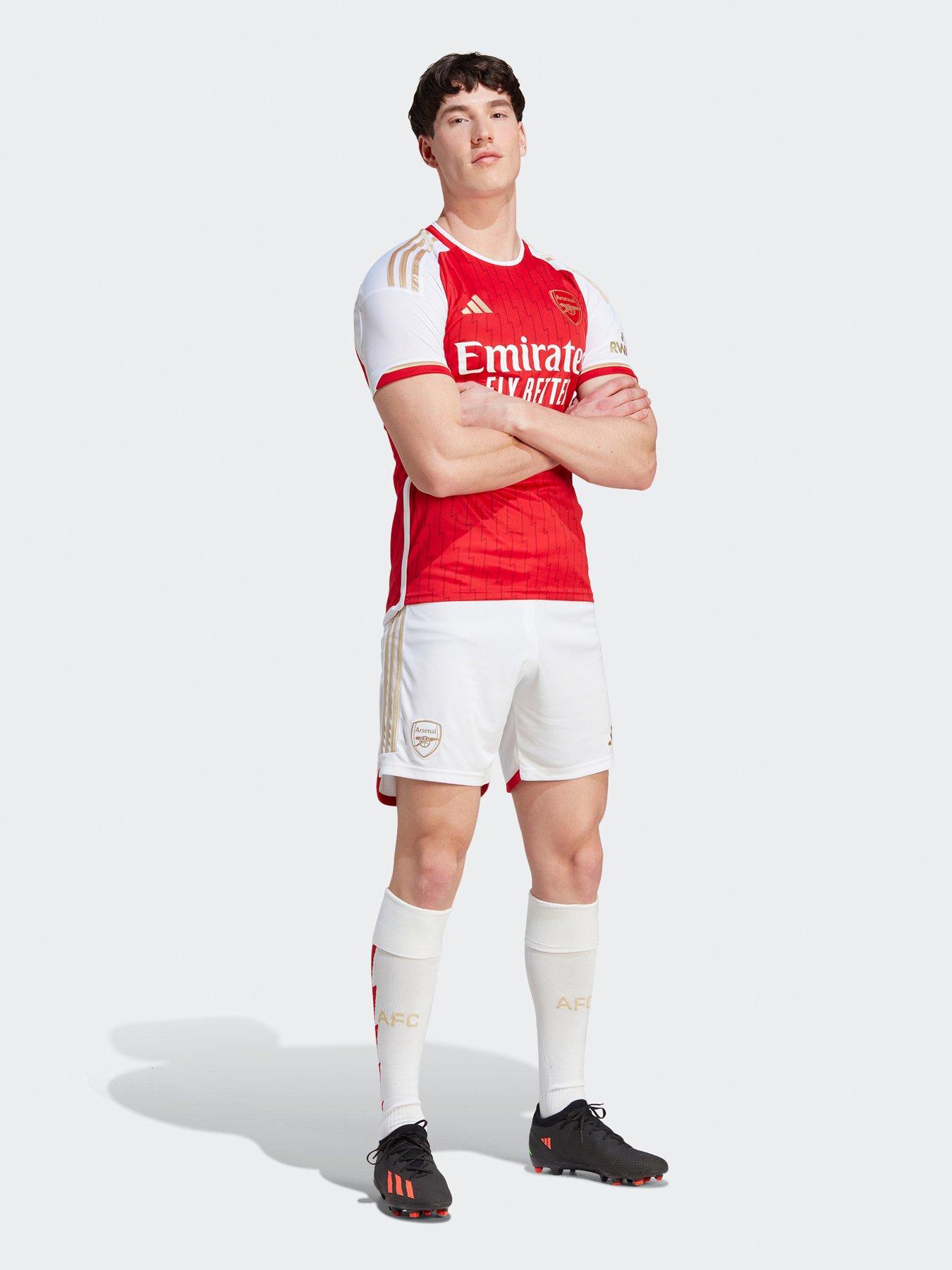 adidas Arsenal 23 24 Home Stadium Shorts White Very