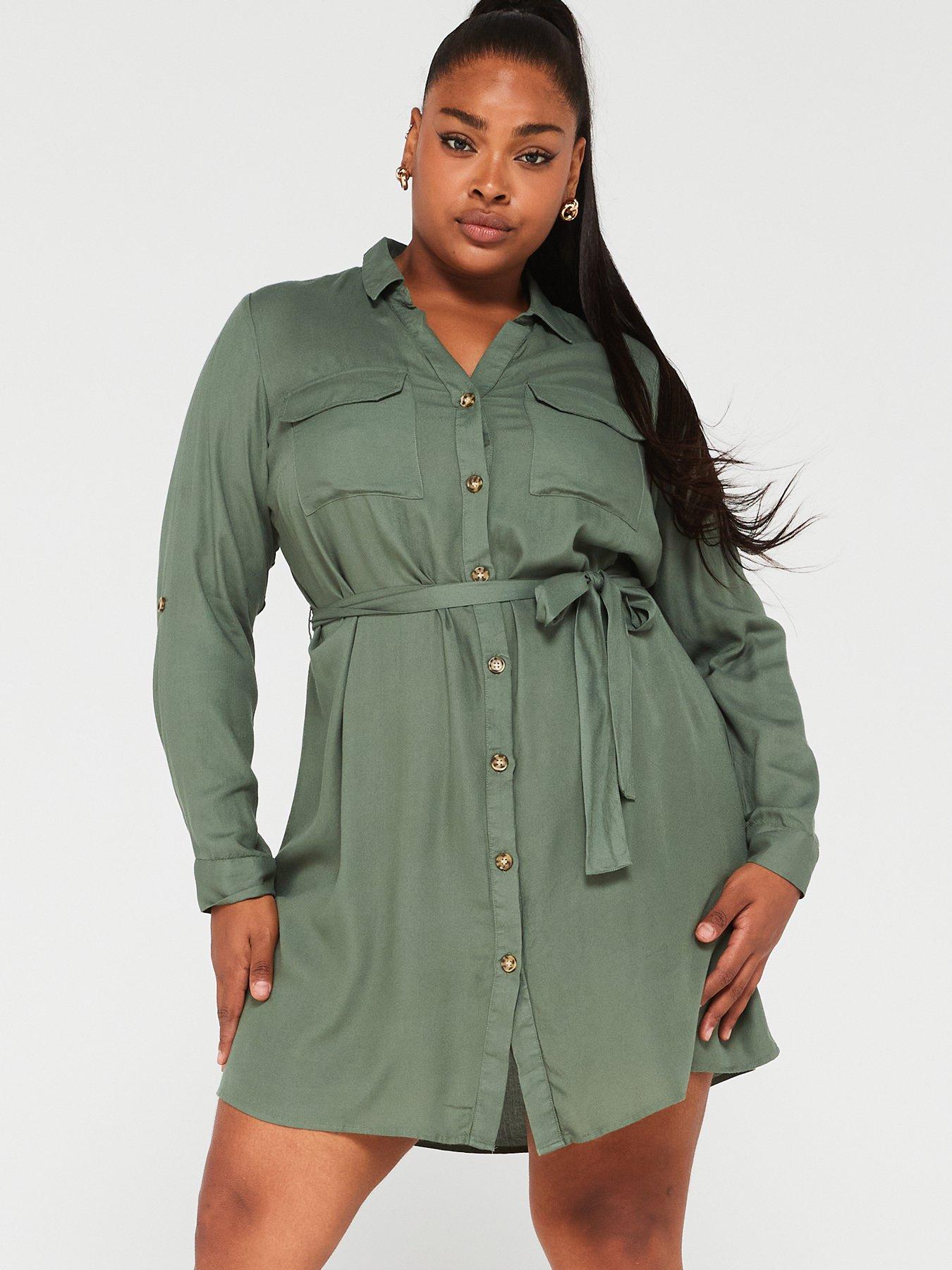 Utility tie hotsell waist shirt dress