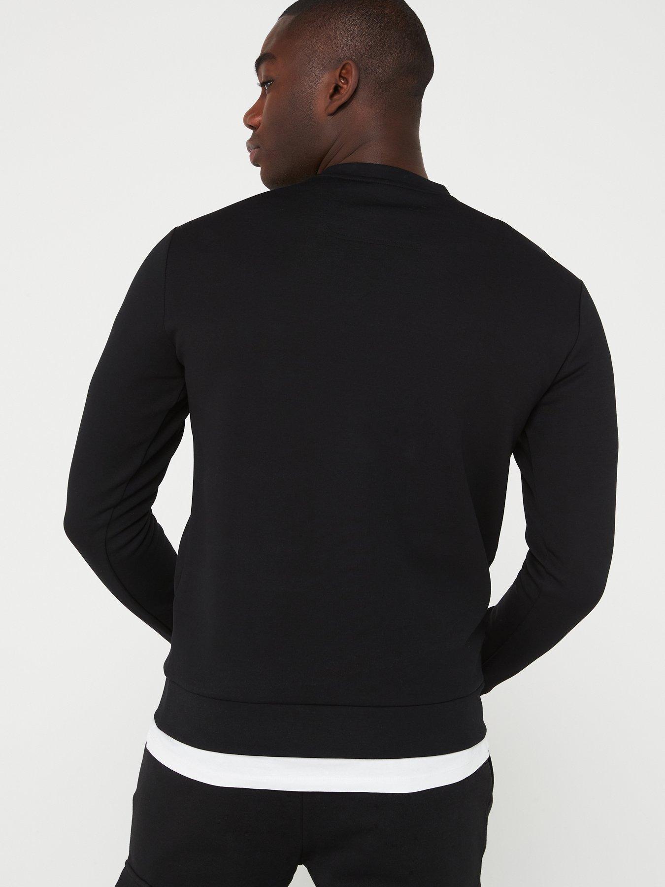 Boss split logo sweatshirt hotsell