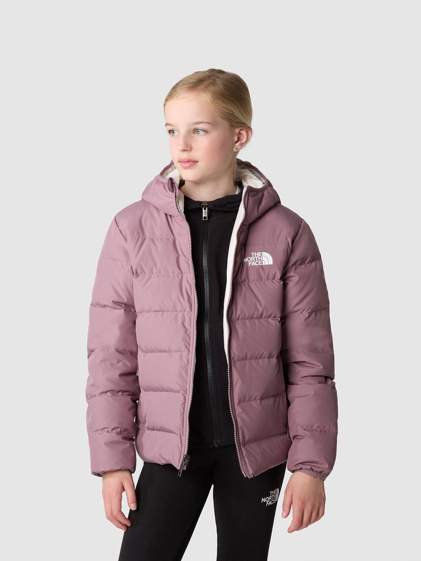 Girls purple north 2025 face jacket