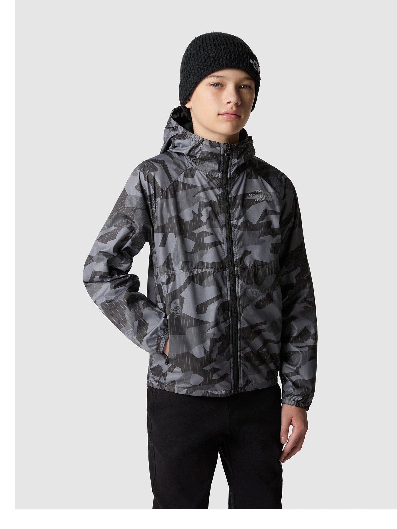 The north face hot sale camo windbreaker