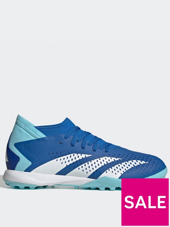front image of adidas-mens-predator-203-astro-turf-football-boot-blue