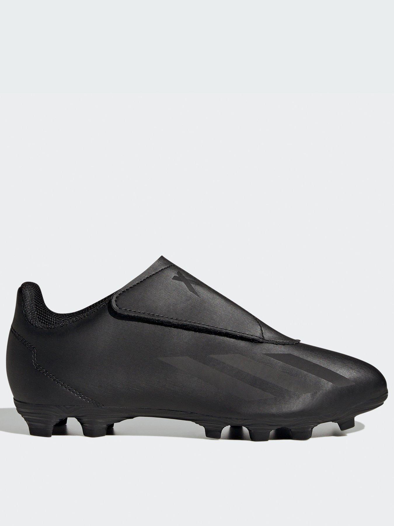 adidas Junior X Speedportal.4 Astro Turf Velcro Football Boot, Black, Size 11
