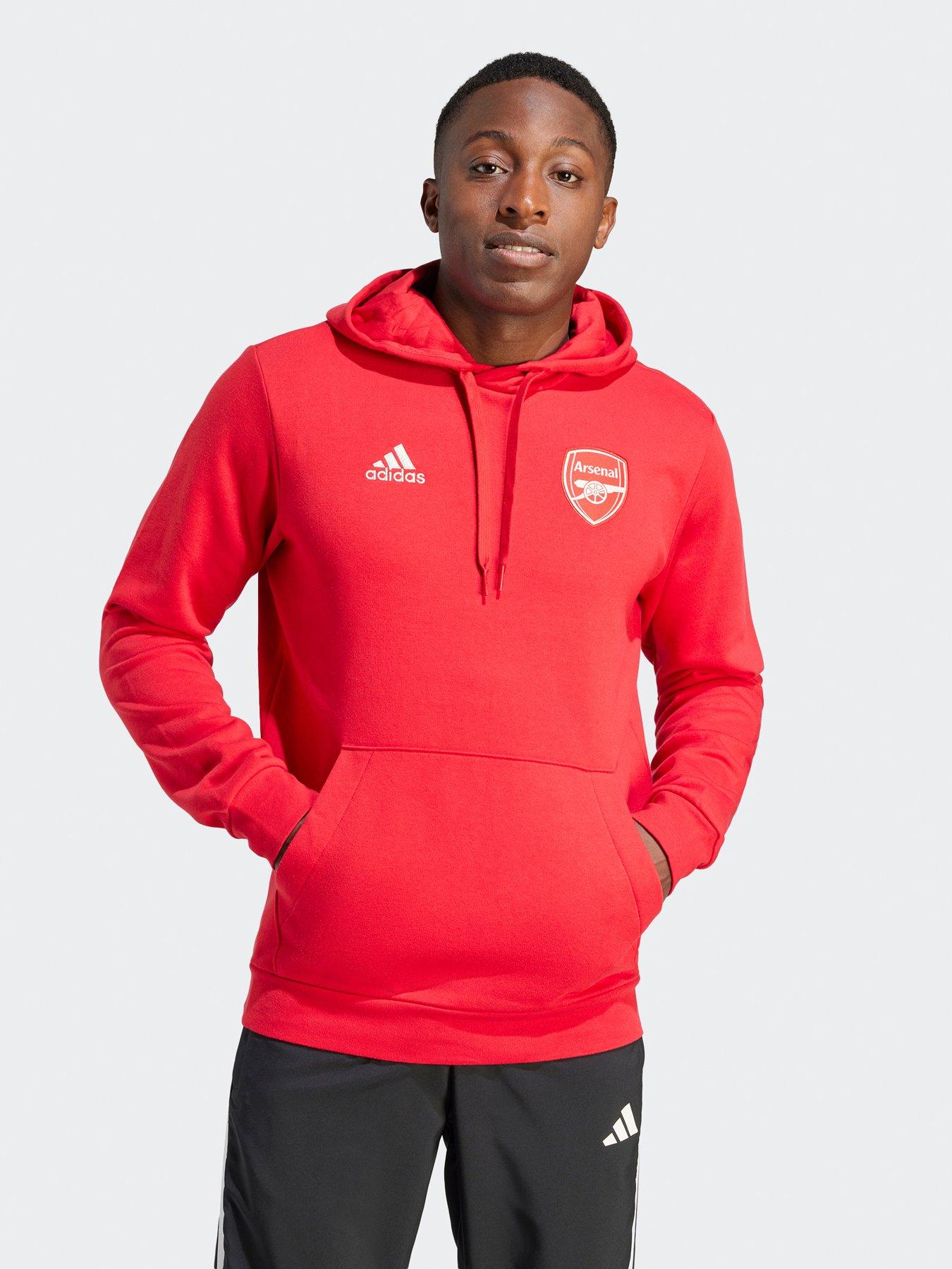 Mens adidas red hoodie sale