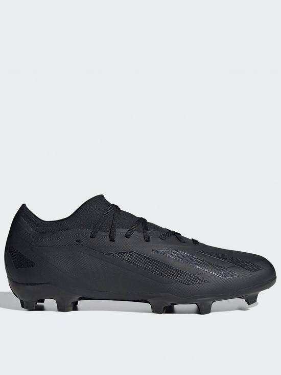 front image of adidas-mens-x-speedportal2-firm-ground-football-boot-black