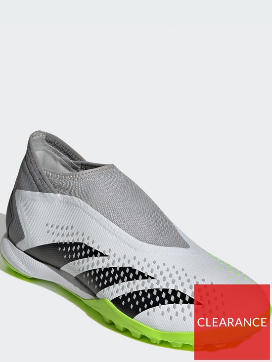 stillFront image of adidas-mens-predator-laceless-203-astro-turf-football-boot-white
