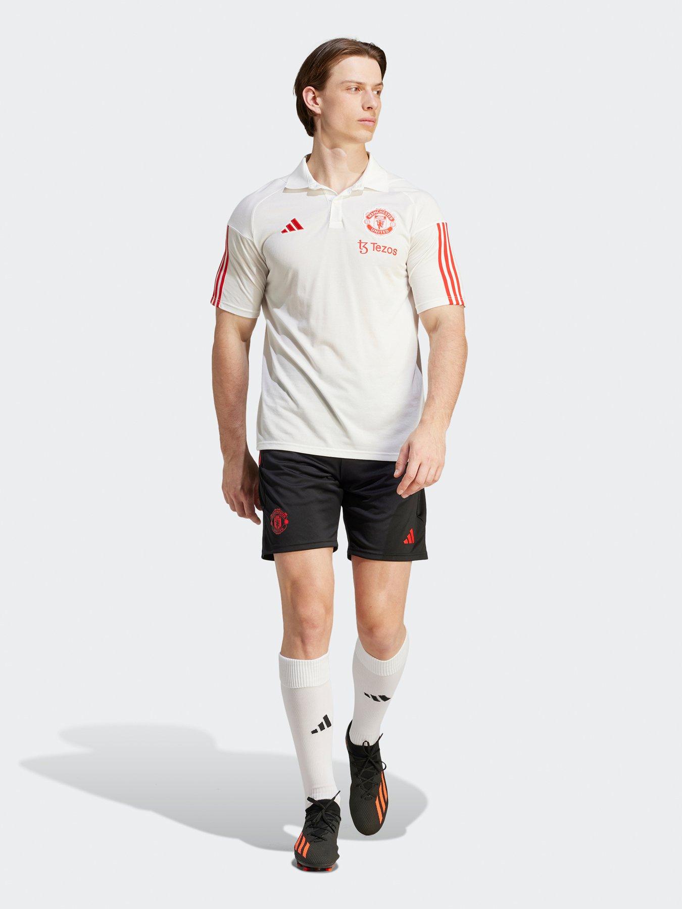 adidas Mens Manchester United 23/24 TR Polo - White | Very.co.uk