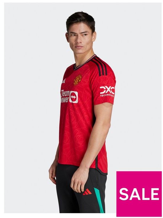 front image of adidas-manchester-united-mens-2324-home-stadium-replica-shirt-red
