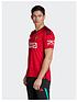  image of adidas-manchester-united-mens-2324-home-stadium-replica-shirt-red