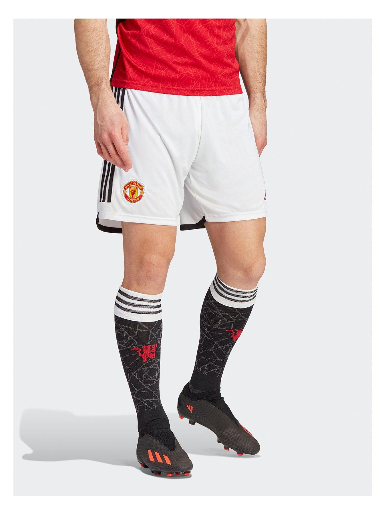 Image 1 of 5 of adidas Manchester United&nbsp;23/24 Home Stadium Shorts - White