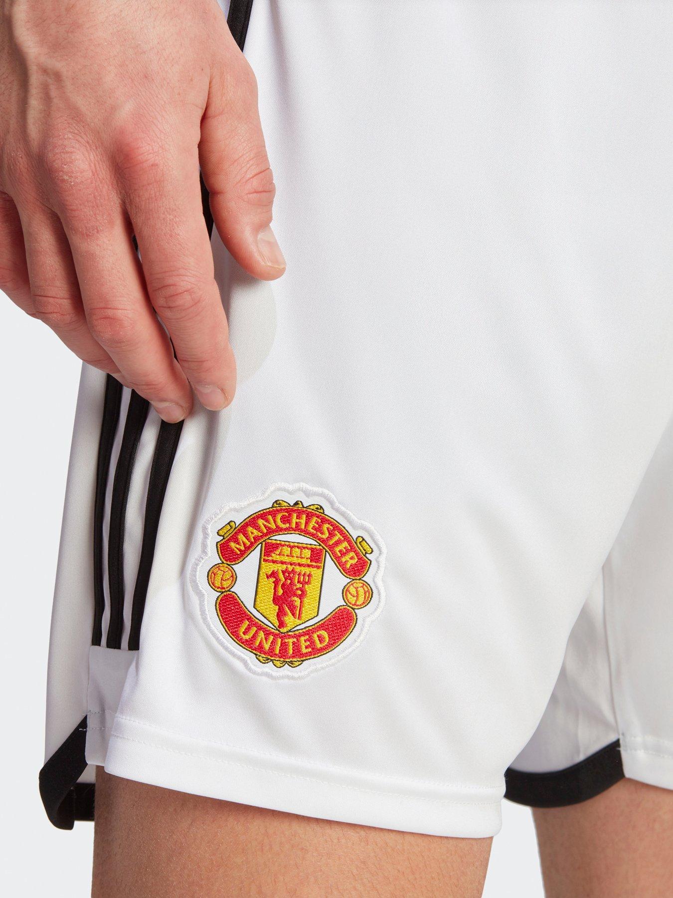 Image 5 of 5 of adidas Manchester United&nbsp;23/24 Home Stadium Shorts - White