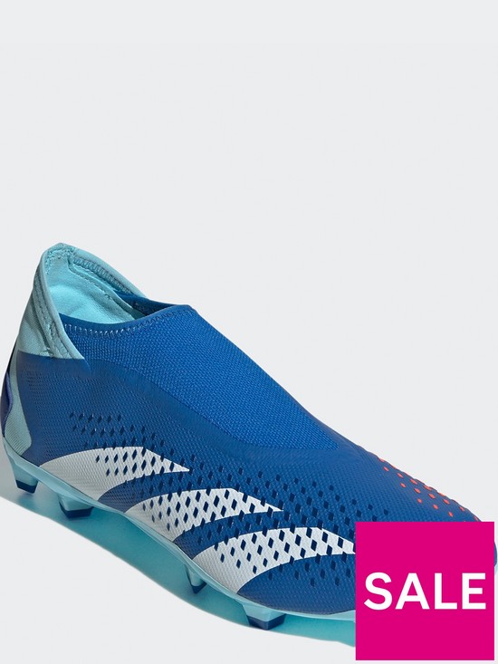 stillFront image of adidas-mens-predator-accuracy-laceless-203-firm-ground-football-boot-blue