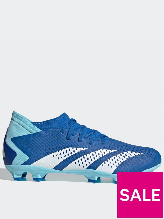 front image of adidas-mens-predator-accuracy-203-firm-ground-football-boot-blue