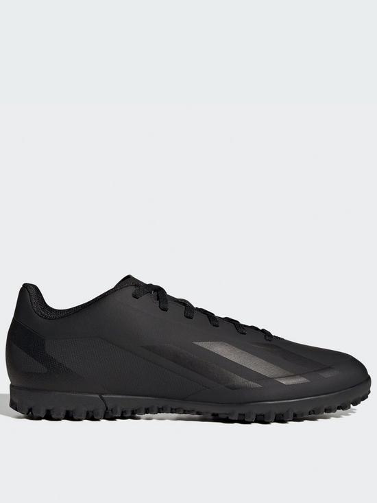 front image of adidas-mens-x-speedportal4-astro-turf-football-boot-black