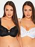  image of yours-2-pack-jacq-amp-lace-non-pad-uw-bra