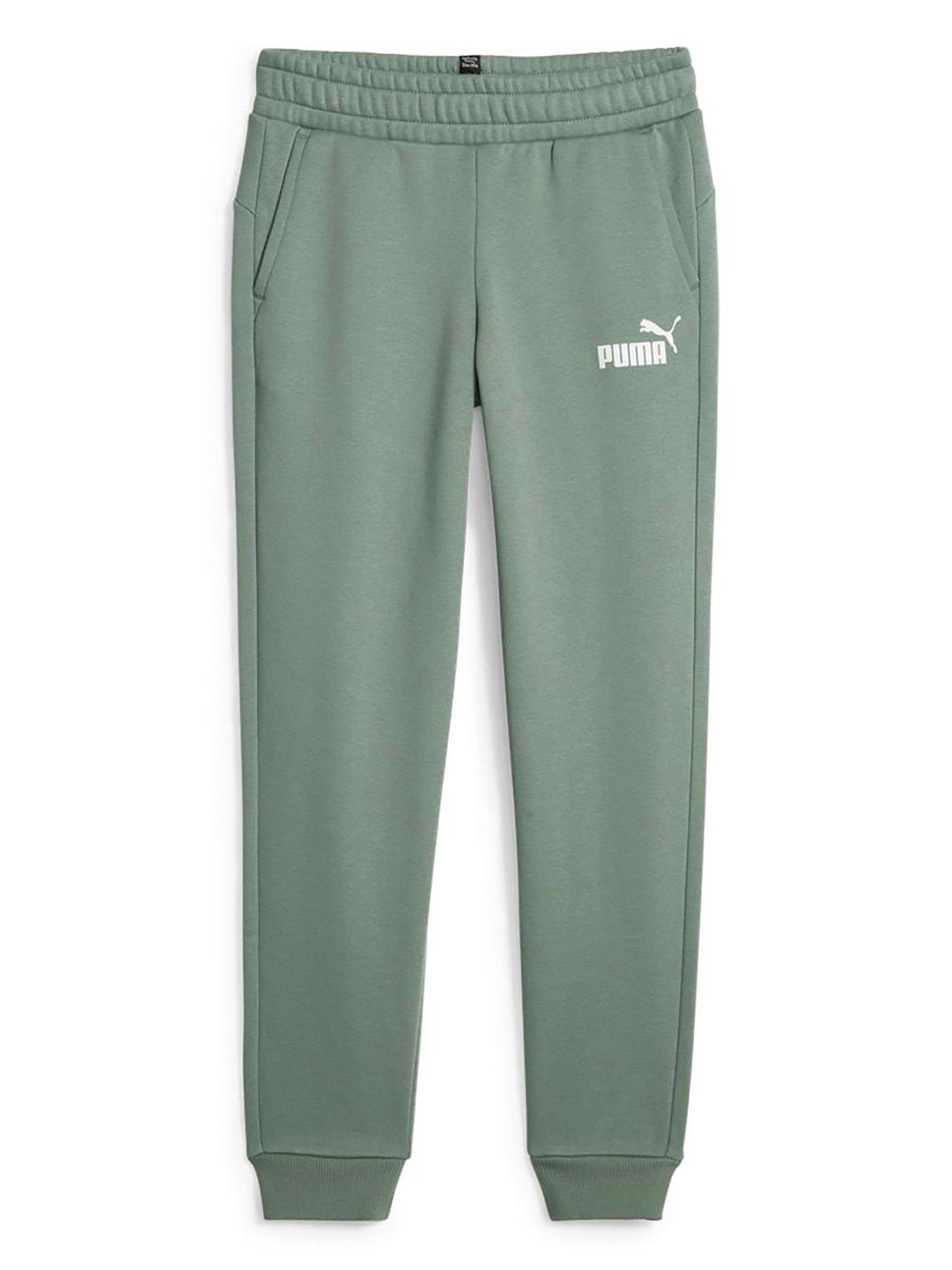 PUMA ESSENTIAL MEN'S FLEECE PANTS HEATHER GREY