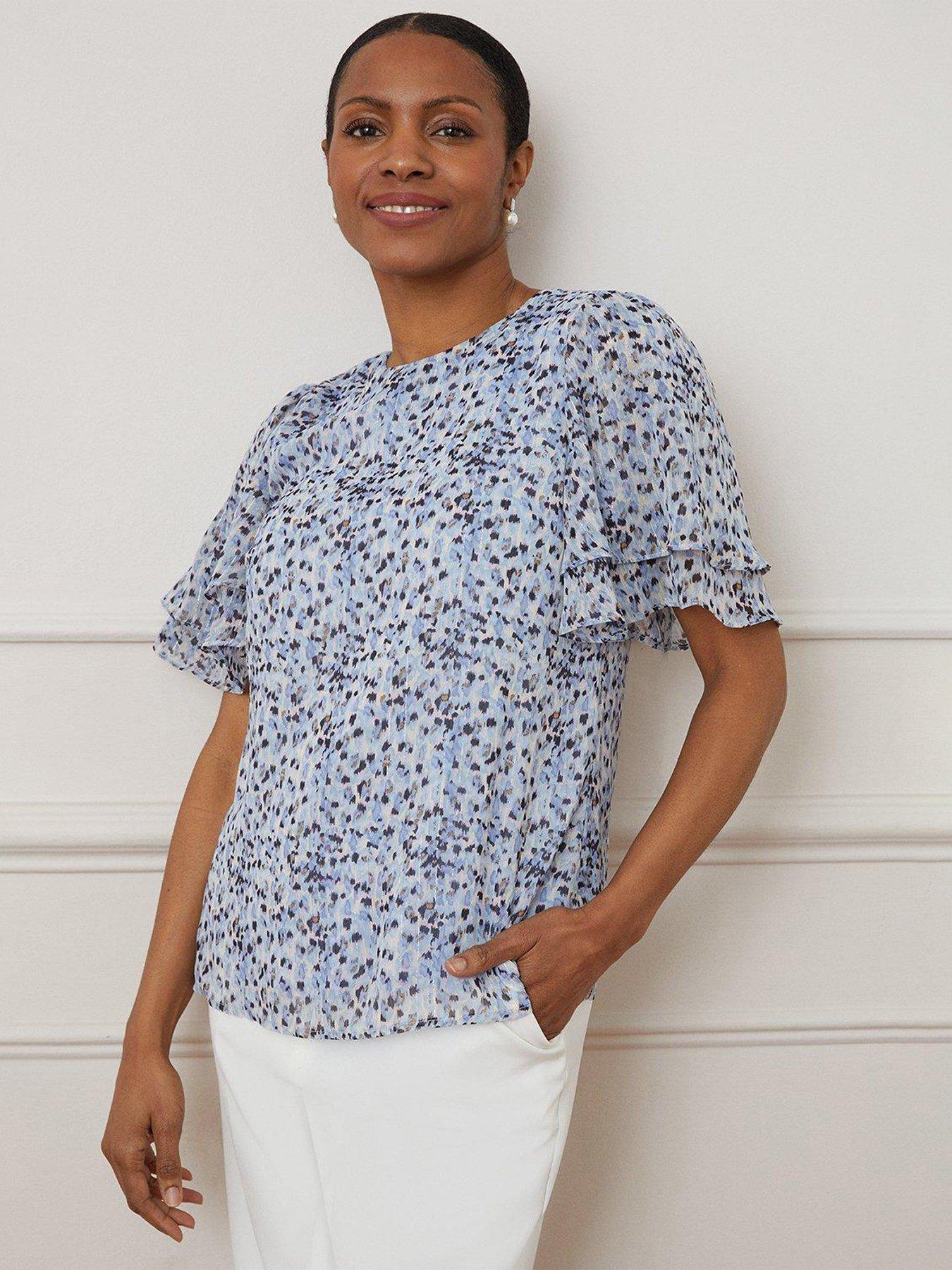 Ruffle Sleeve Blouse Ivory